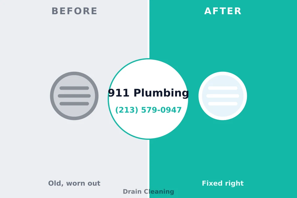 Before and after: plumbing repair Huntersville, NC